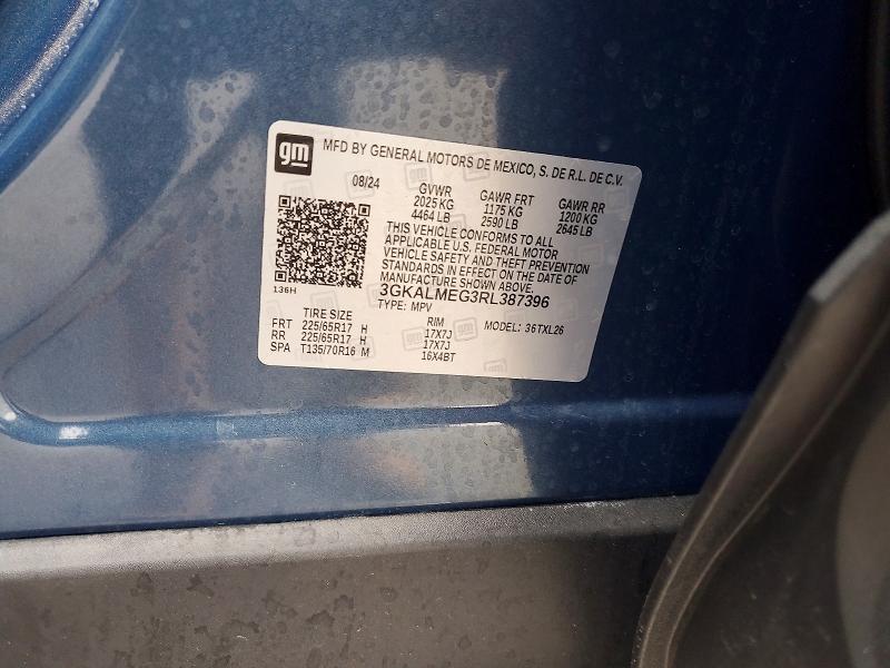 78110885 :رقم المزاد ، 3GKALMEG3RL387396 vin ، 2024 Gmc Terrain مزاد بيع