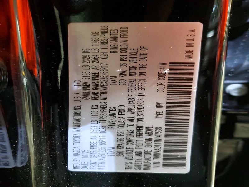 79043025 :رقم المزاد ، 7MMVAADW1TN147538 vin ، 2026 Mazda Cx-50 مزاد بيع