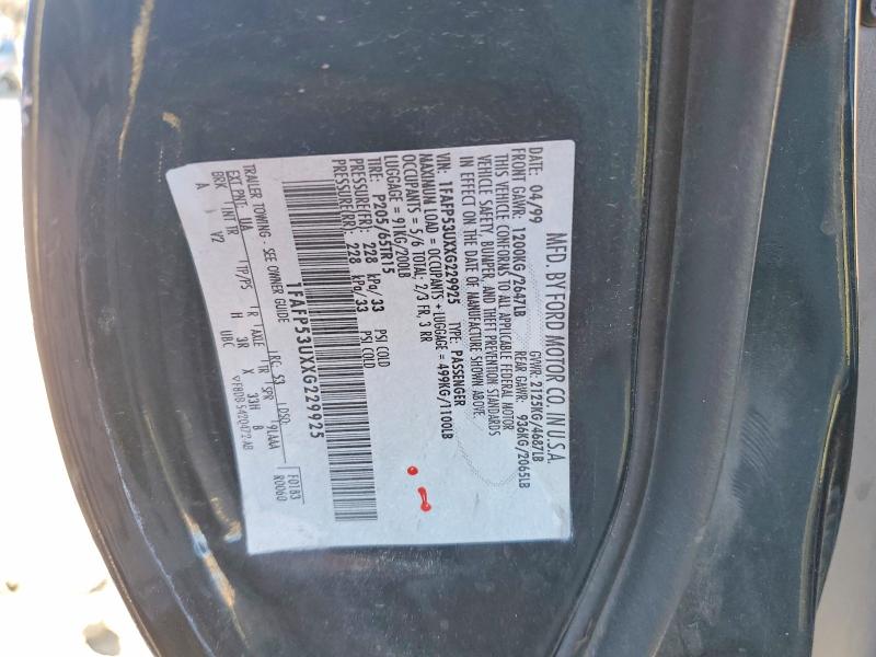 Продажа на аукционе авто 1999 Ford Taurus, vin: 1FAFP53UXXG229925, номер лота: 75506115