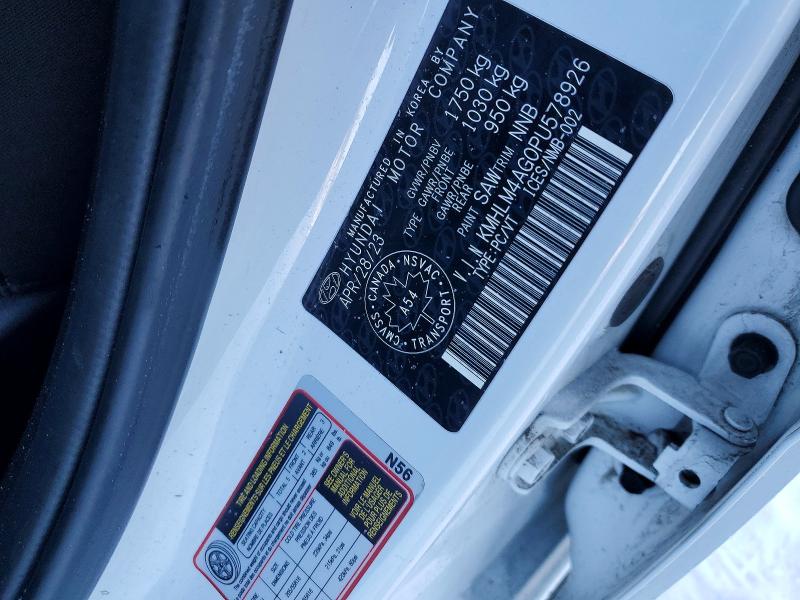74585765 :رقم المزاد ، KMHLM4AG0PU578926 vin ، 2023 Hyundai Elantra مزاد بيع