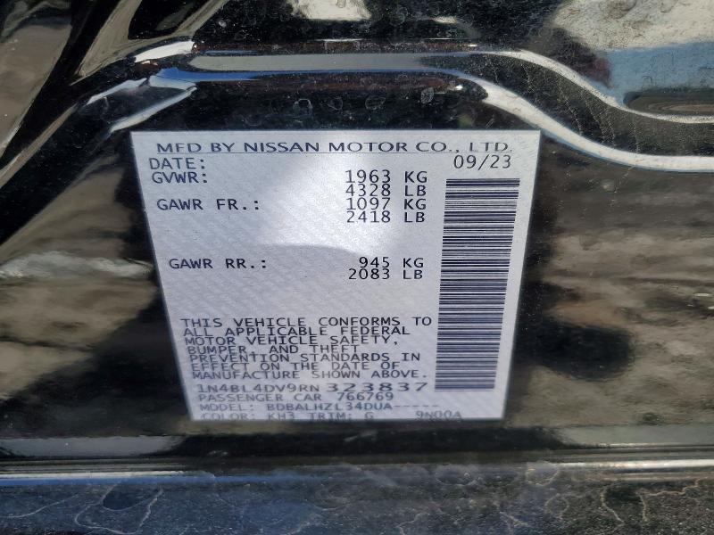 Продаж на аукціоні авто 2024 Nissan Altima, vin: 1N4BL4DV9RN323837, номер лоту: 77190835