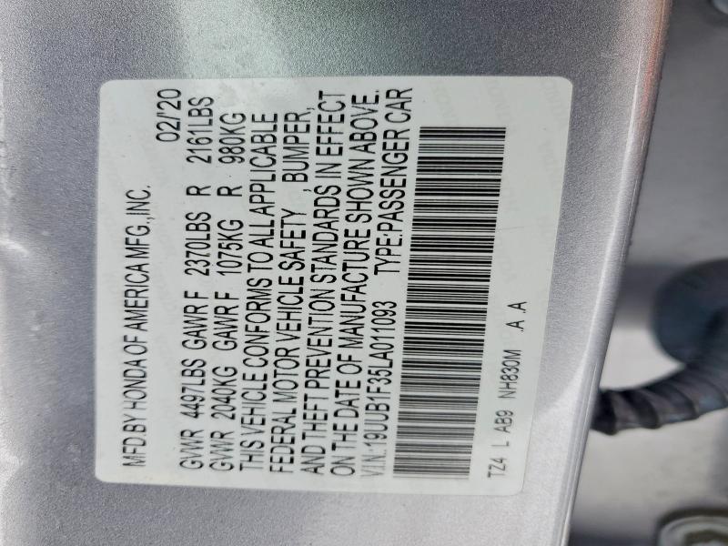 Aukcja sprzedaży 2020 Acura Tlx, vin: 19UUB1F35LA011093, numer aukcji: 77659295