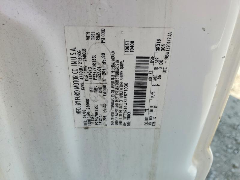 Aukcja sprzedaży 2003 Ford Ranger, vin: 1FTYR14U73PB71030, numer aukcji: 75816615