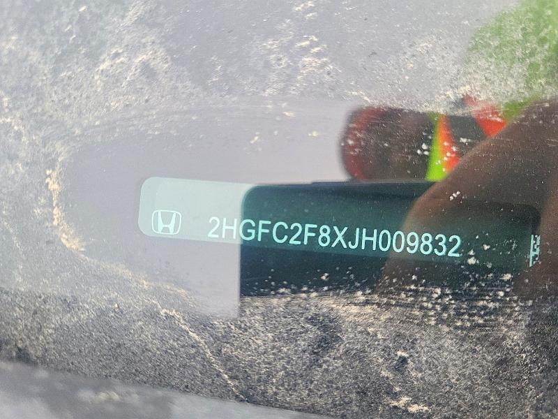 Aukcja sprzedaży 2018 Honda Civic, vin: 2HGFC2F8XJH009832, numer aukcji: 74165545