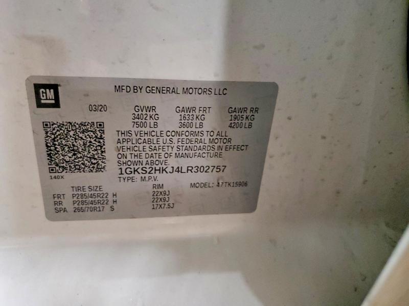 Продажа на аукционе авто 2020 Gmc Yukon Xl, vin: 1GKS2HKJ4LR302757, номер лота: 78099185