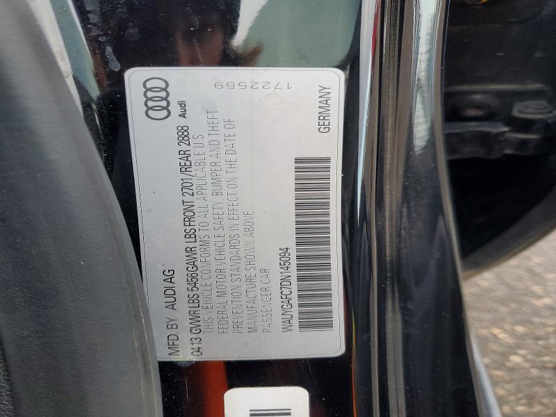 Продаж на аукціоні авто 2013 Audi A7, vin: WAUYGAFC7DN145094, номер лоту: 73711615