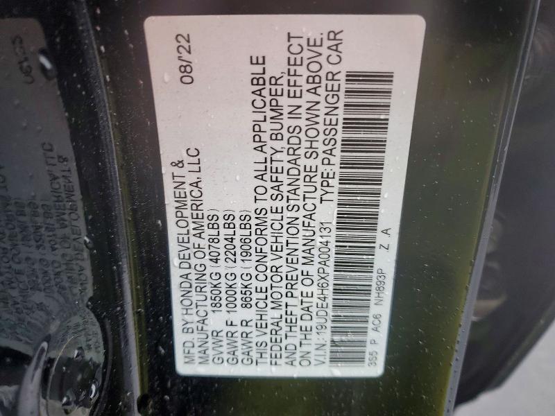 Продажа на аукционе авто 2023 Acura Integra, vin: 19UDE4H6XPA004131, номер лота: 78186815