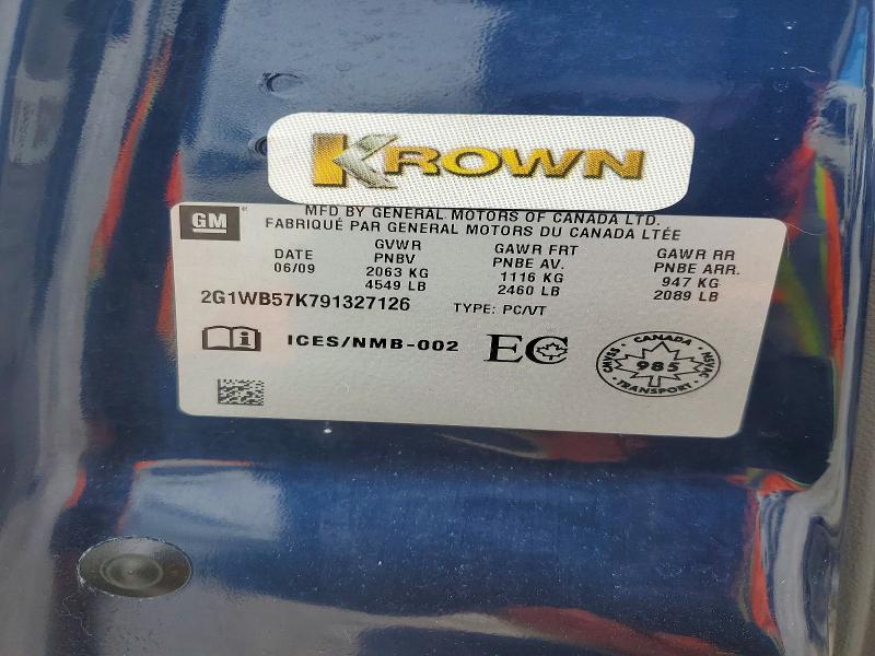 Aukcja sprzedaży 2009 Chevrolet Impala, vin: 2G1WB57K791327126, numer aukcji: 76761125