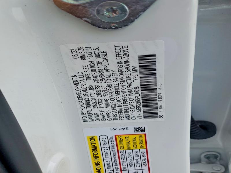 Aukcja sprzedaży 2023 Honda Cr-v, vin: 5J6RS3H75PL007288, numer aukcji: 78867925
