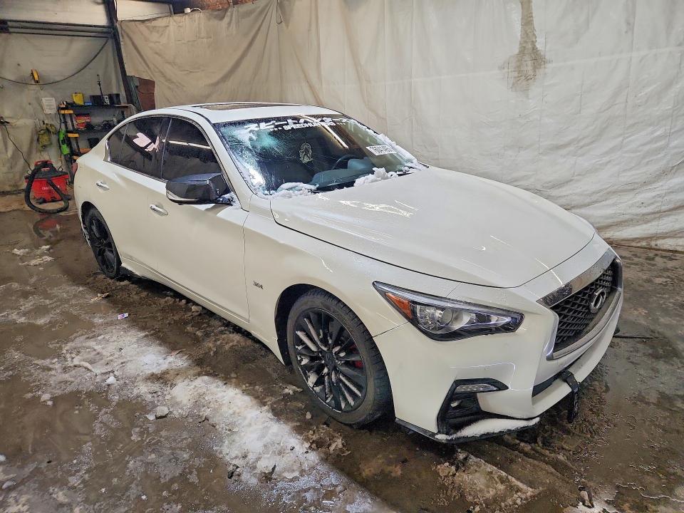 76041495 :رقم المزاد ، JN1EV7AR7KM554034 vin ، 2019 Infinity Q50 مزاد بيع