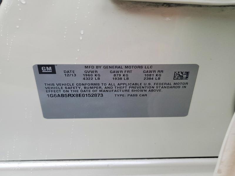 Продаж на аукціоні авто 2014 Cadillac 63 F, vin: 1G6AB5RX8E0152873, номер лоту: 76927885