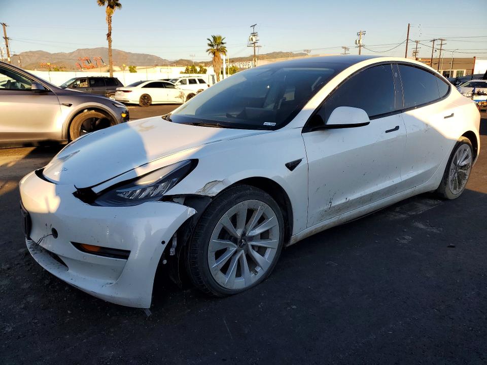Продаж на аукціоні авто 2022 Tesla Model 3, vin: 5YJ3E1EB2NF244921, номер лоту: 77534855