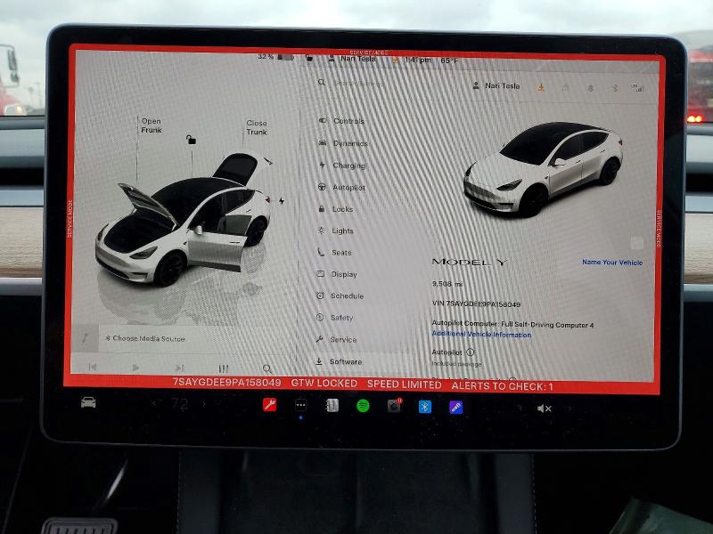 76624525 :رقم المزاد ، 7SAYGDEE9PA158049 vin ، 2023 Tesla Model Y مزاد بيع