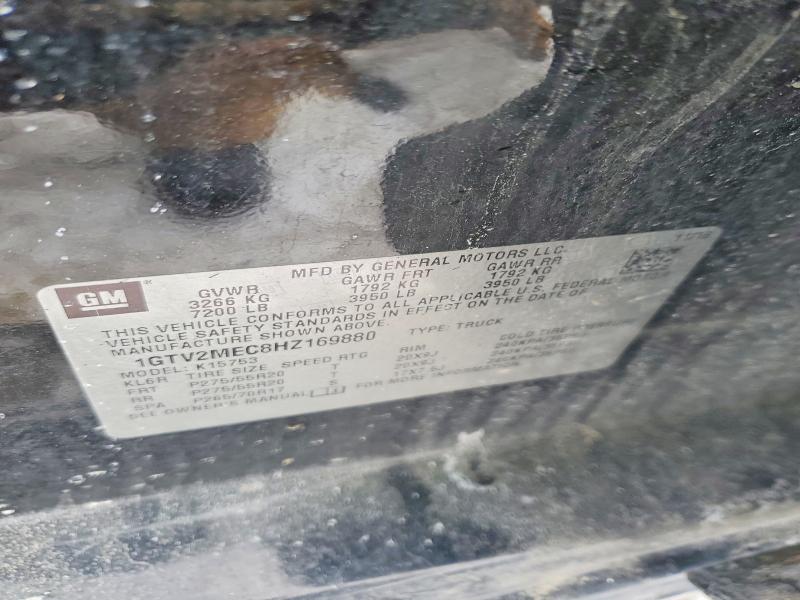 Aukcja sprzedaży 2017 Gmc Sierra, vin: 1GTV2MEC8HZ169880, numer aukcji: 76179445