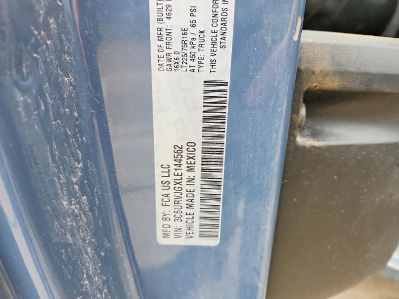 Aukcja sprzedaży 2020 Ram Promaster 3500, vin: 3C6URVJGXLE144562, numer aukcji: 77085055