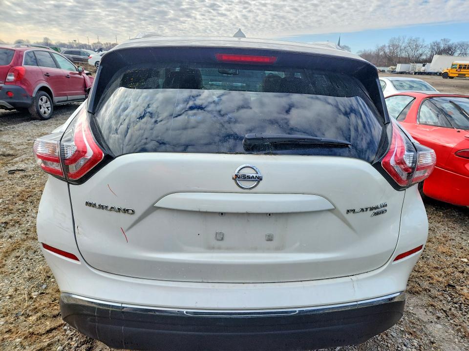 Продажа на аукционе авто 2015 Nissan Murano, vin: 5N1AZ2MH3FN214140, номер лота: 77951965