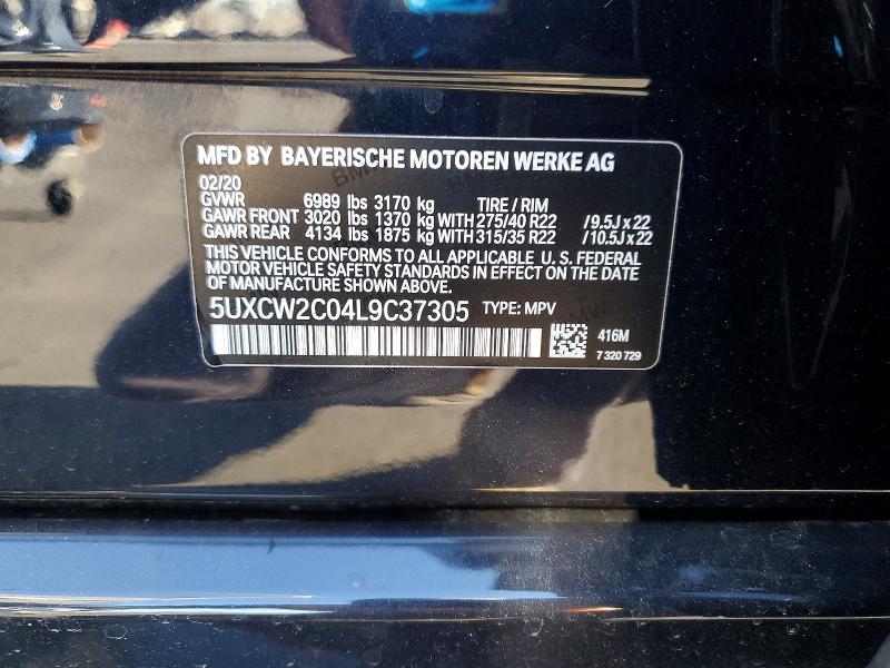Продажа на аукционе авто 2020 Bmw X7, vin: 5UXCW2C04L9C37305, номер лота: 76040735