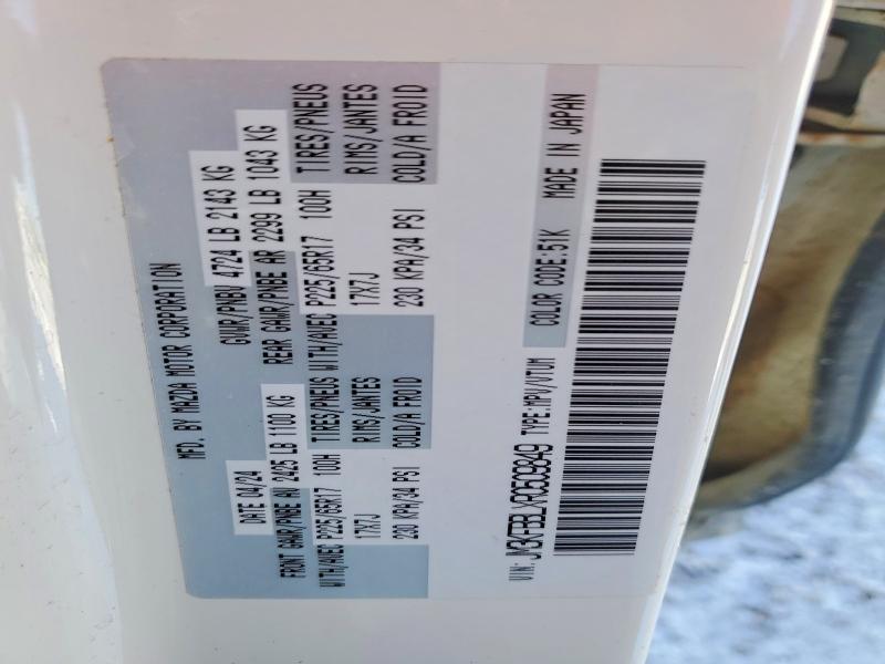 76610125 :رقم المزاد ، JM3KFBBLXR0509849 vin ، 2024 Mazda Cx-5 مزاد بيع