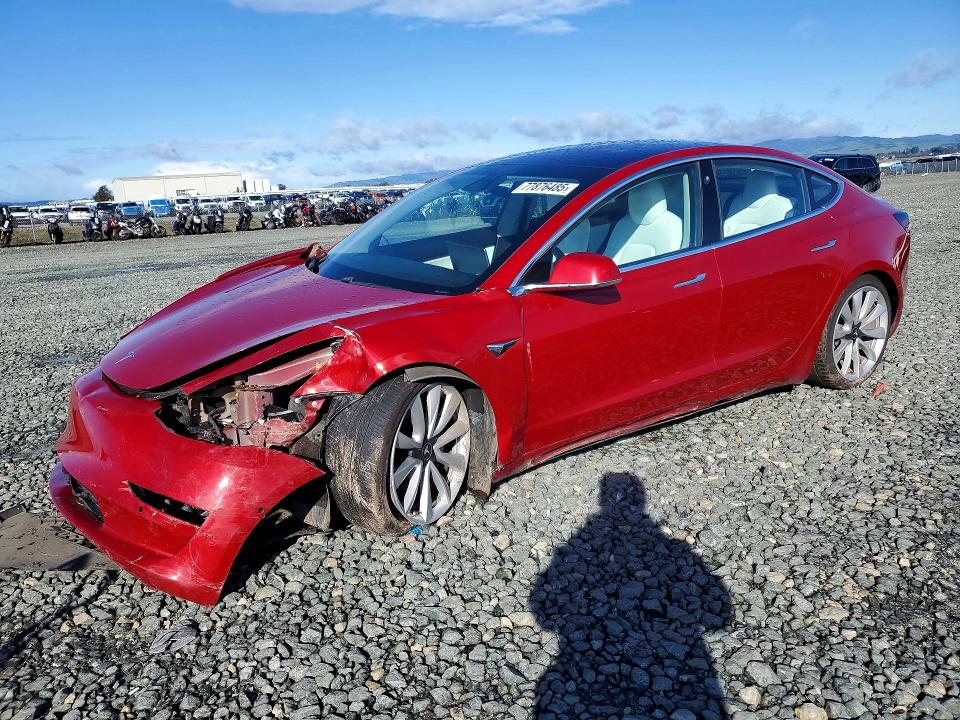 2018 Tesla Model 3 მანქანა იყიდება აუქციონზე, vin: 5YJ3E1EA1JF178167, აუქციონის ნომერი: 77876485