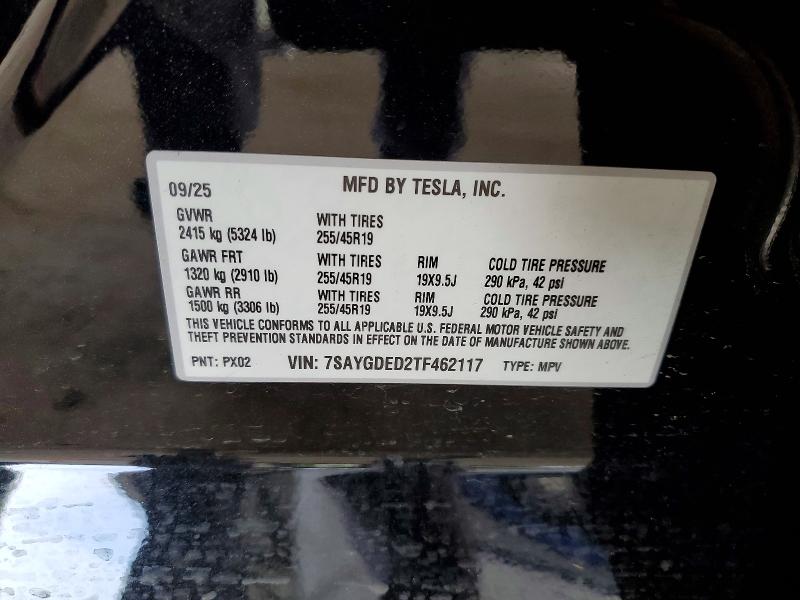 Продаж на аукціоні авто 2026 Tesla Model Y, vin: 7SAYGDED2TF462117, номер лоту: 78224145