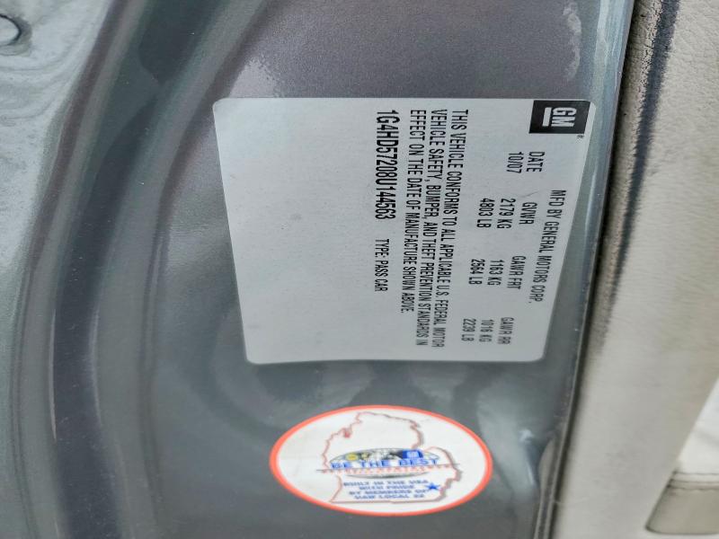 78322275 :رقم المزاد ، 1G4HD57208U144563 vin ، 2008 Buick Lucerne مزاد بيع