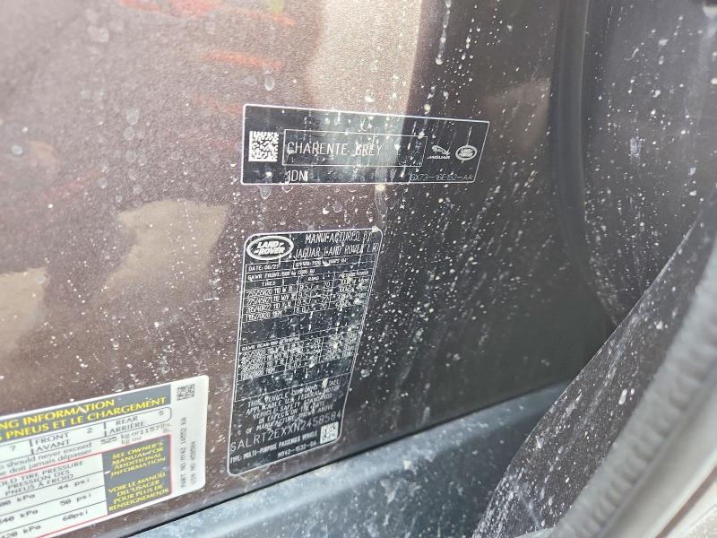 Продажа на аукционе авто 2022 Land Rover Discovery, vin: SALRT2EXXN2458584, номер лота: 77569575