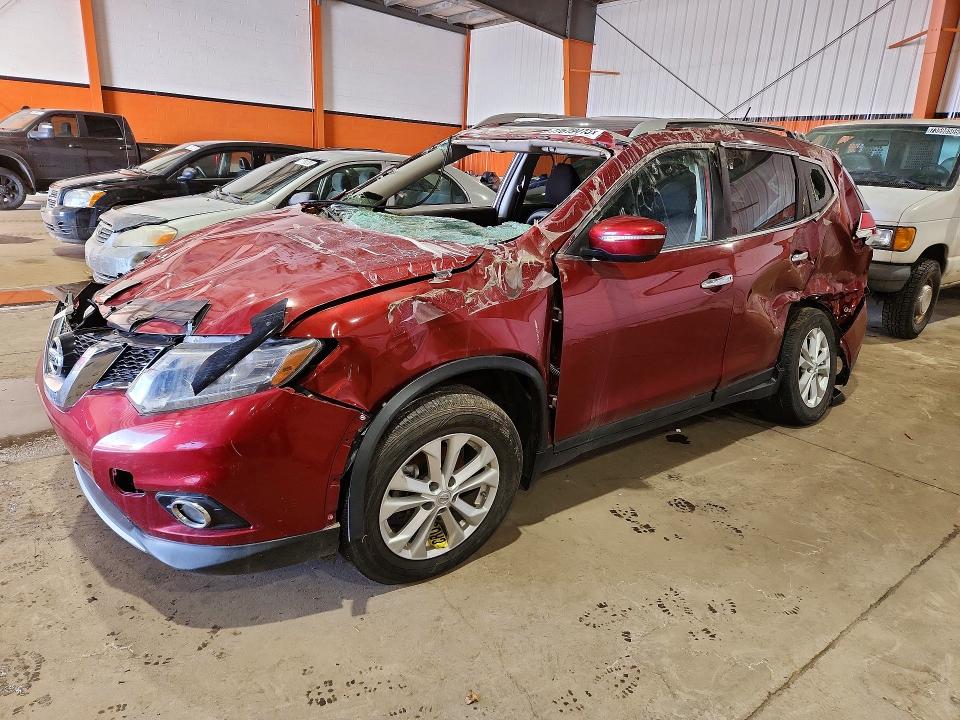 77619415 :رقم المزاد ، 5N1AT2MV2FC844816 vin ، 2015 Nissan Rogue مزاد بيع