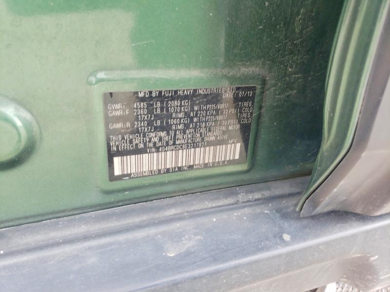 Aukcja sprzedaży 2014 Subaru Outback, vin: 4S4BRCDC8E3217821, numer aukcji: 78733555