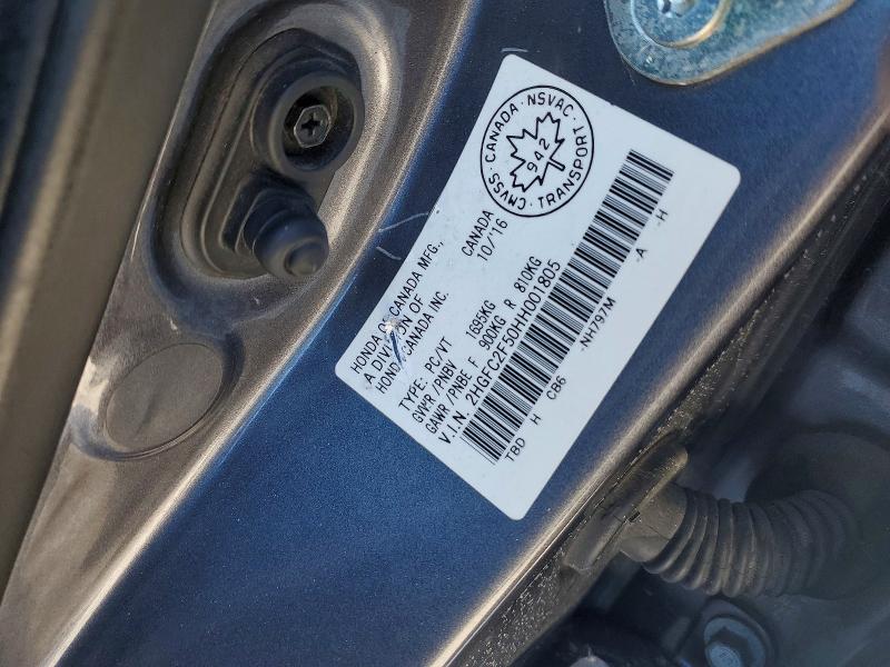 Aukcja sprzedaży 2017 Honda Civic, vin: 2HGFC2F50HH001805, numer aukcji: 74748325