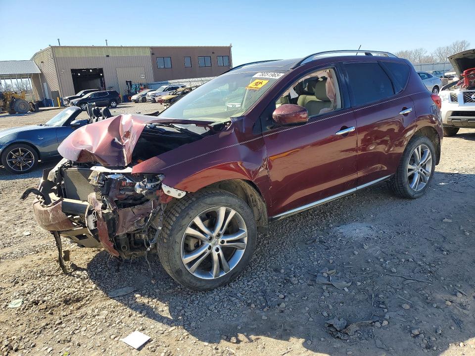 2010 Nissan Murano მანქანა იყიდება აუქციონზე, vin: JN8AZ1MW6AW133847, აუქციონის ნომერი: 78051965