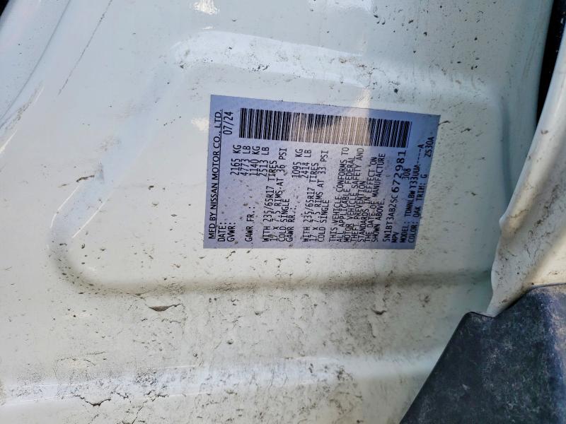 2025 Nissan Rogue მანქანა იყიდება აუქციონზე, vin: 5N1BT3AB2SC672981, აუქციონის ნომერი: 78446265