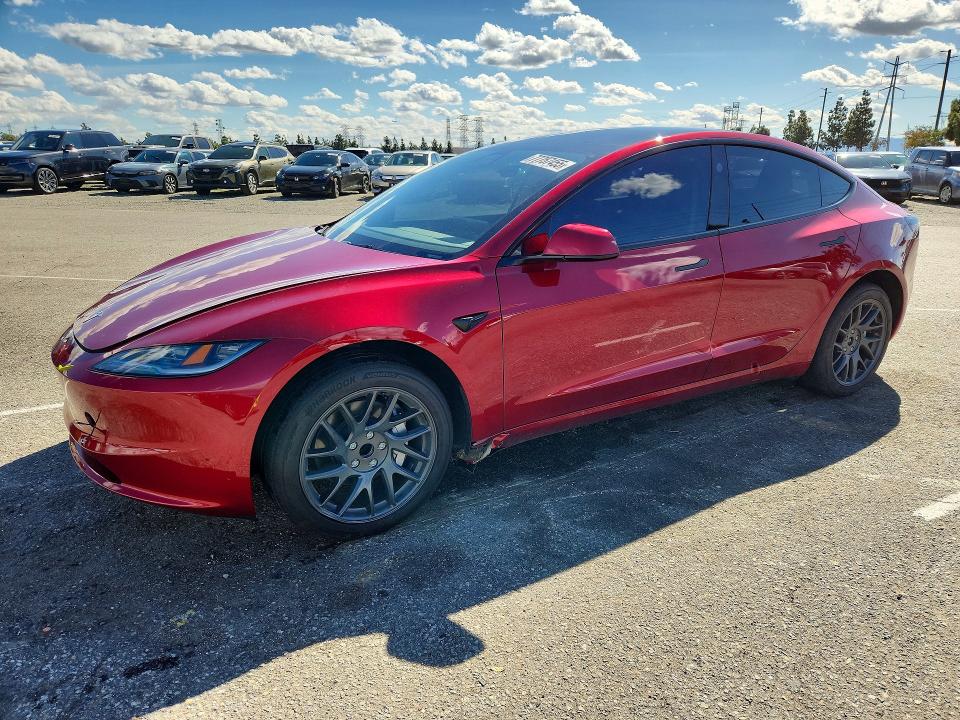 77757455 :رقم المزاد ، 5YJ3E1EA6SF063596 vin ، 2025 Tesla Model 3 مزاد بيع