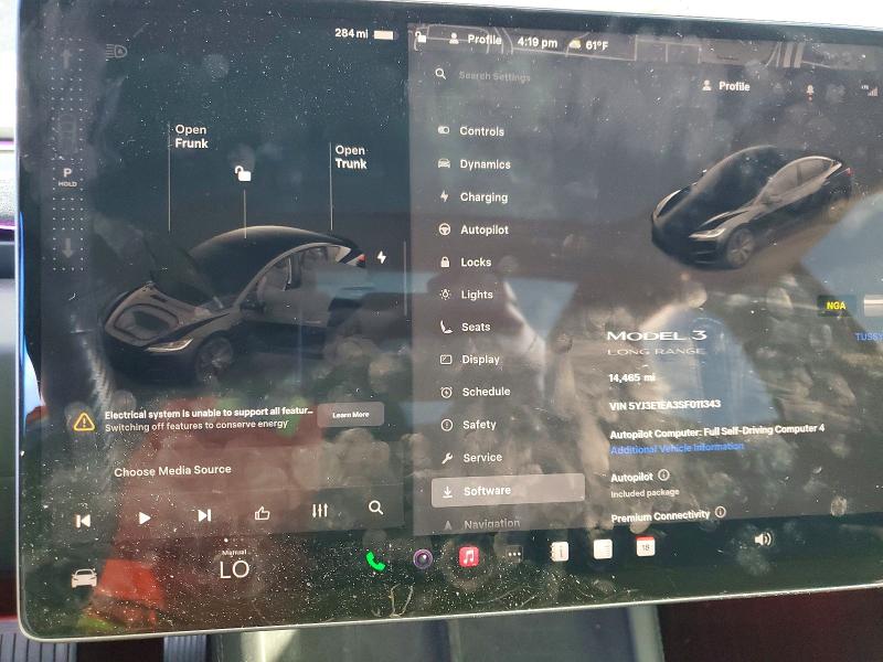 2025 Tesla Model 3 მანქანა იყიდება აუქციონზე, vin: 5YJ3E1EA3SF011343, აუქციონის ნომერი: 78169055