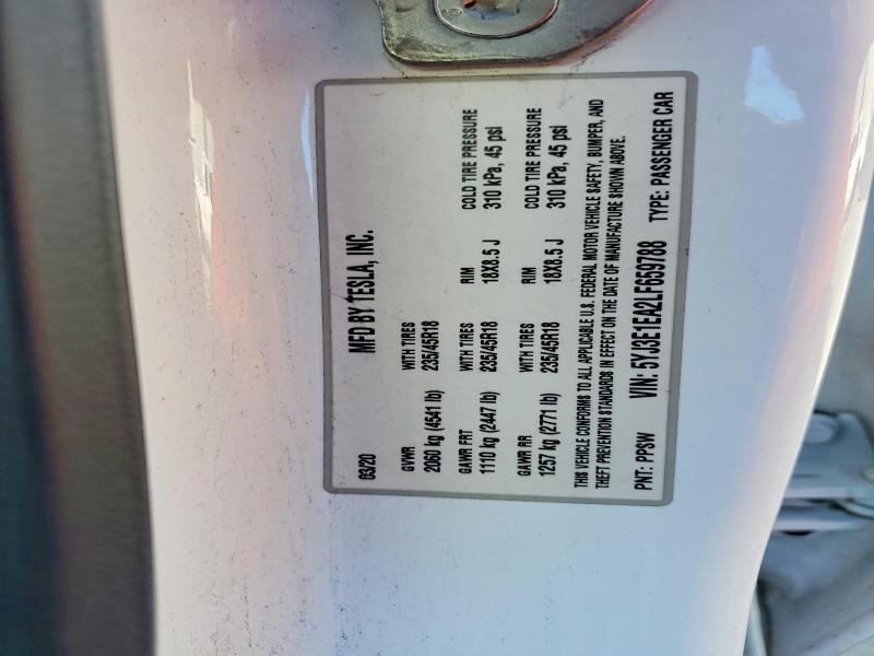 Продаж на аукціоні авто 2020 Tesla Model 3, vin: 5YJ3E1EA2LF659788, номер лоту: 78434515