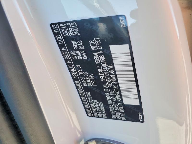 Aukcja sprzedaży 2024 Volvo Xc40, vin: YV4L12UL0R2295769, numer aukcji: 73490025