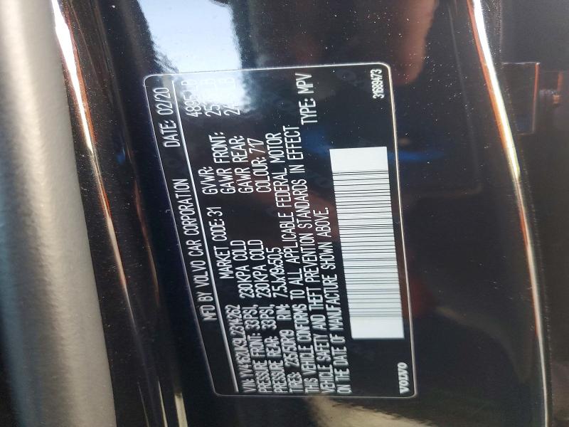 Продажа на аукционе авто 2020 Volvo Xc40, vin: YV4162UK9L2314262, номер лота: 76256215