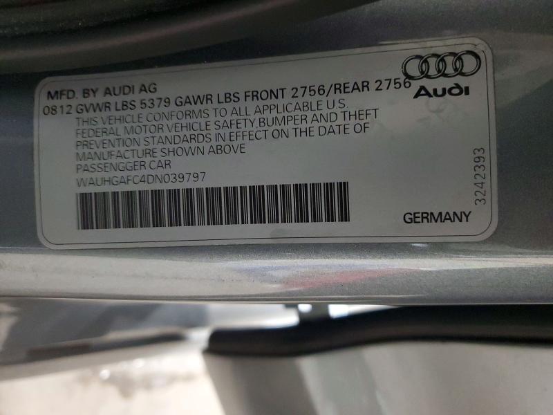 Aukcja sprzedaży 2013 Audi A6 Prestig, vin: WAUHGAFC4DN039797, numer aukcji: 76341275