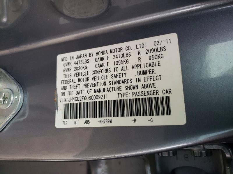 Продаж на аукціоні авто 2011 Acura Tsx, vin: JH4CU2F60BC009211, номер лоту: 75922115
