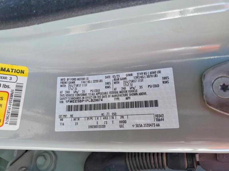 2023 Ford Bronco მანქანა იყიდება აუქციონზე, vin: 1FMEE5BP1PLB29674, აუქციონის ნომერი: 76577325