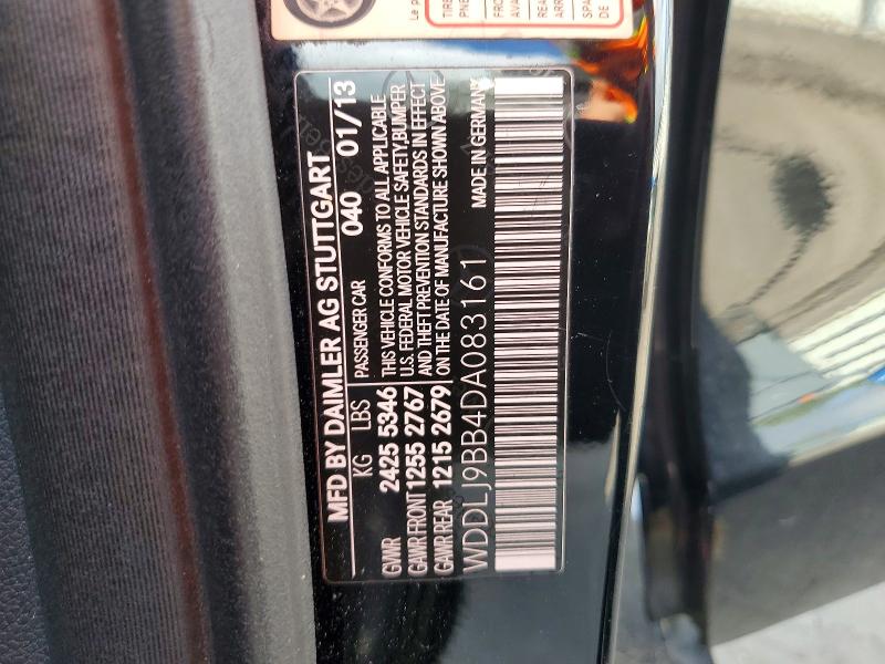 74542035 :رقم المزاد ، WDDLJ9BB4DA083161 vin ، 2013 Mercedes-benz Cls مزاد بيع