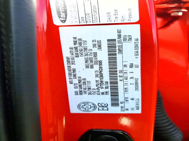 74757155 :رقم المزاد ، 1FTEW1EB0PKD91895 vin ، 2023 Ford F150 مزاد بيع