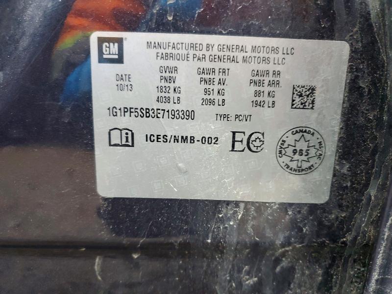 Продажа на аукционе авто 2014 Chevrolet Cruze, vin: 1G1PF5SB3E7193390, номер лота: 78218525