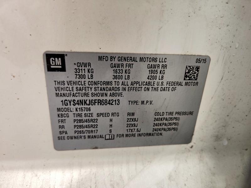 Продажа на аукционе авто 2015 Cadillac Escalade, vin: 1GYS4NKJ6FR684213, номер лота: 75693875