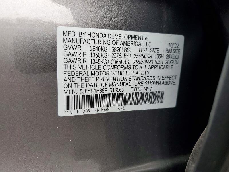 2023 Acura Mdx მანქანა იყიდება აუქციონზე, vin: 5J8YE1H88PL013965, აუქციონის ნომერი: 77427655