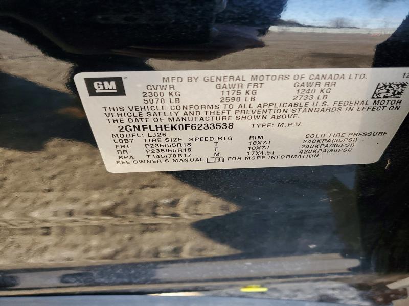 Продаж на аукціоні авто 2015 Chevrolet Equinox, vin: 2GNFLHEK0F6233538, номер лоту: 78083445
