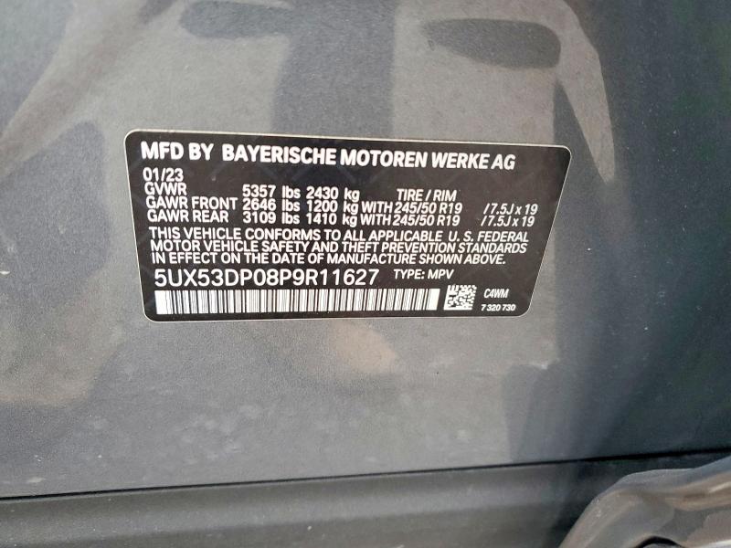 Продажа на аукционе авто 2023 Bmw X3, vin: 5UX53DP08P9R11627, номер лота: 78436745