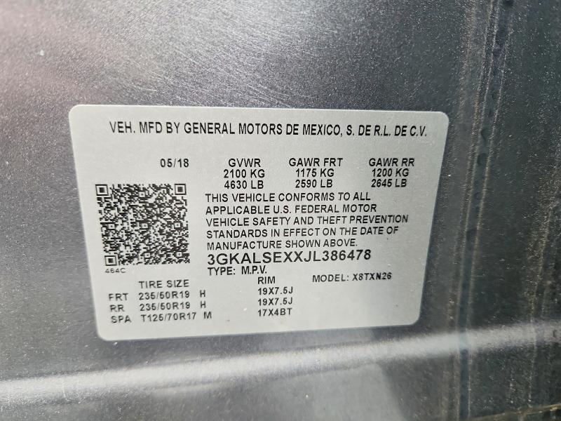 Aukcja sprzedaży 2018 Gmc Terrain, vin: 3GKALSEXXJL386478, numer aukcji: 77588785