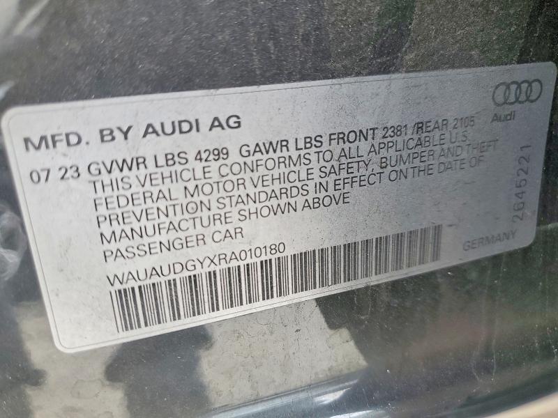 Aukcja sprzedaży 2024 Audi A3, vin: WAUAUDGYXRA010180, numer aukcji: 77190155