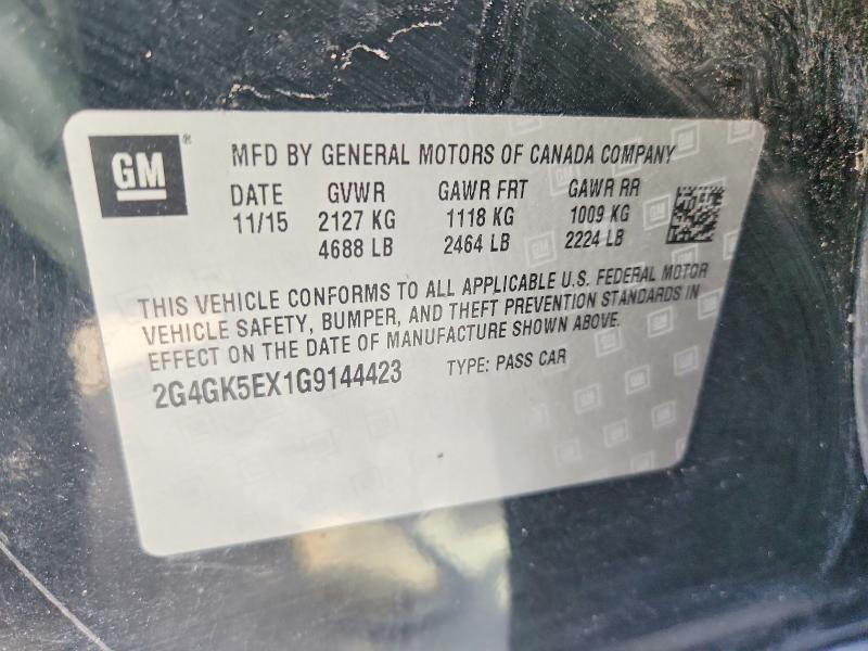 77961795 :رقم المزاد ، 2G4GK5EX1G9144423 vin ، 2016 Buick Regal مزاد بيع