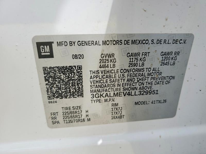 Продажа на аукционе авто 2020 Gmc Terrain, vin: 3GKALMEV4LL329951, номер лота: 78406755